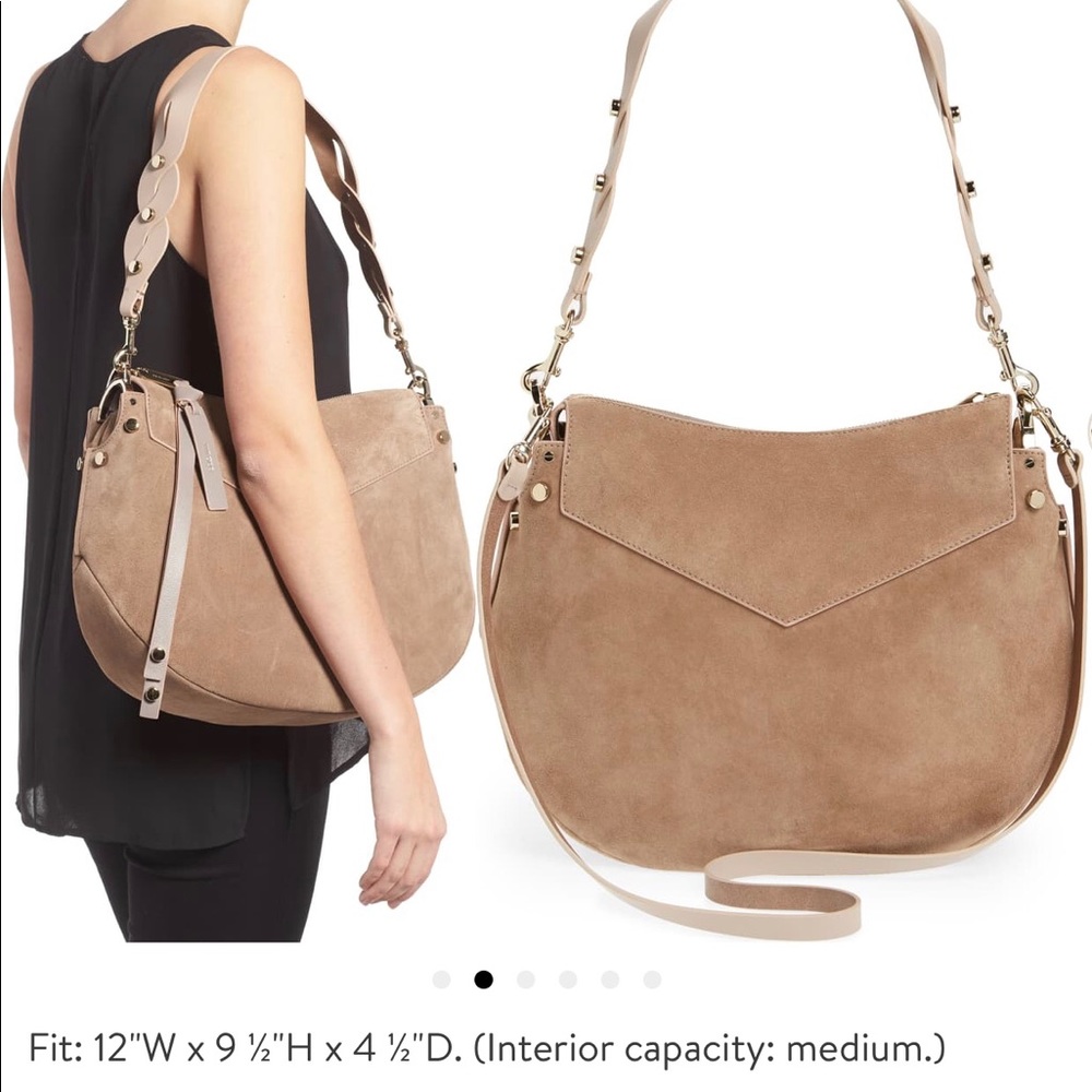 Jimmy Choo NWT
Suede Light Mocha Shoulder Bag